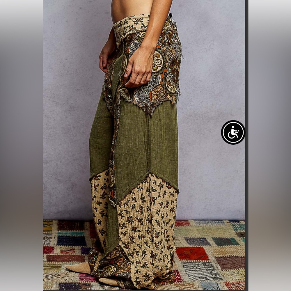 POL Patchwork Pants - Picture 2 of 7
